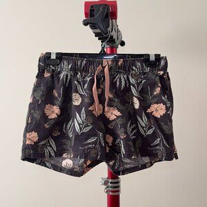 Patagonia 3" Island Hemp Baggies - Fiber Flora Multi Ink Black size S